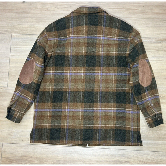 Lauren Ralph Lauren 100% Lambswool Plaid Zip Up Jacket Women’s Petite Medium - Picture 2 of 16